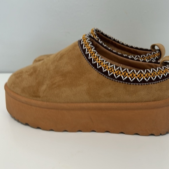 SHEIN SHUZIA Faux Suede Slip On Platform Slippers Size 40 - Picture 7 of 11